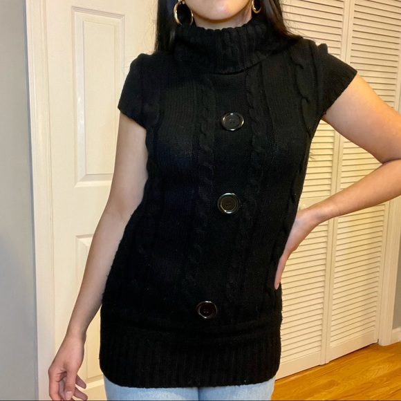 Max Rave knitted rollneck sweater in black - Picture 4 of 4